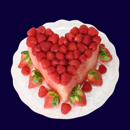 Watermelon Heart Cake